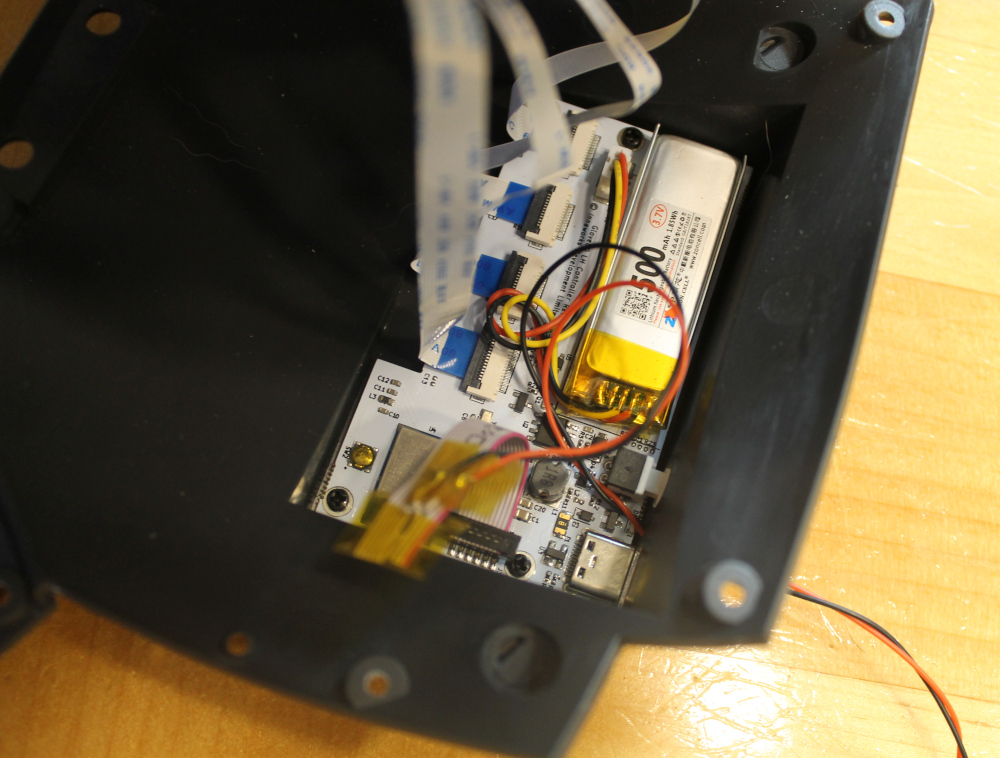 Glove82 wiring harness installed in chassis.